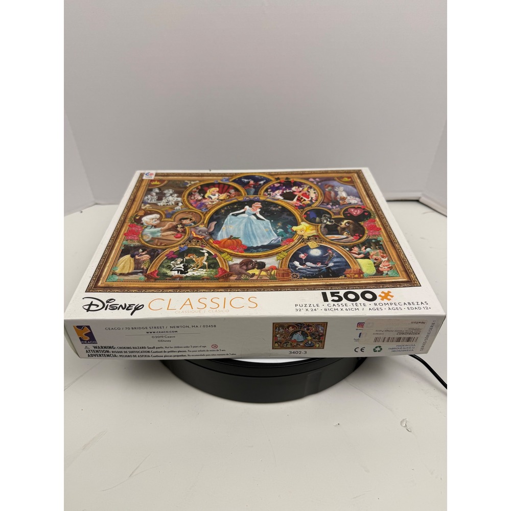 Disney Princess Classics 1500 Piece Jigsaw Puzzle Ceaco Cinderella Collage NEW